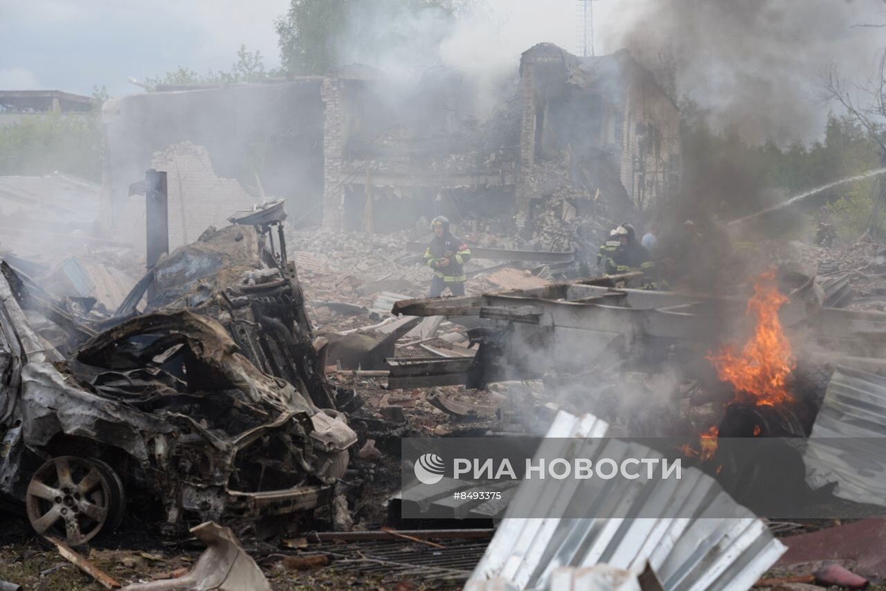 Взрыв на территории Загорского оптико-механического завода в Сергиевом Посаде