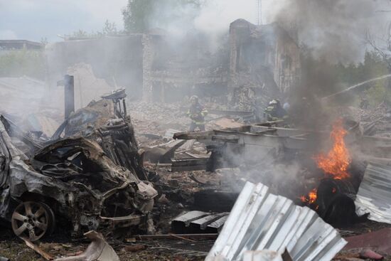 Взрыв на территории Загорского оптико-механического завода в Сергиевом Посаде