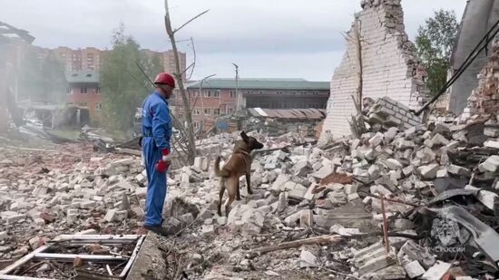 Взрыв на территории Загорского оптико-механического завода в Сергиевом Посаде