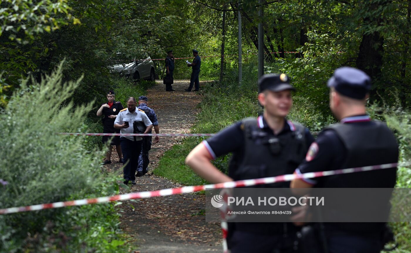 В районе Карамышевской набережной в Москве упал беспилотник