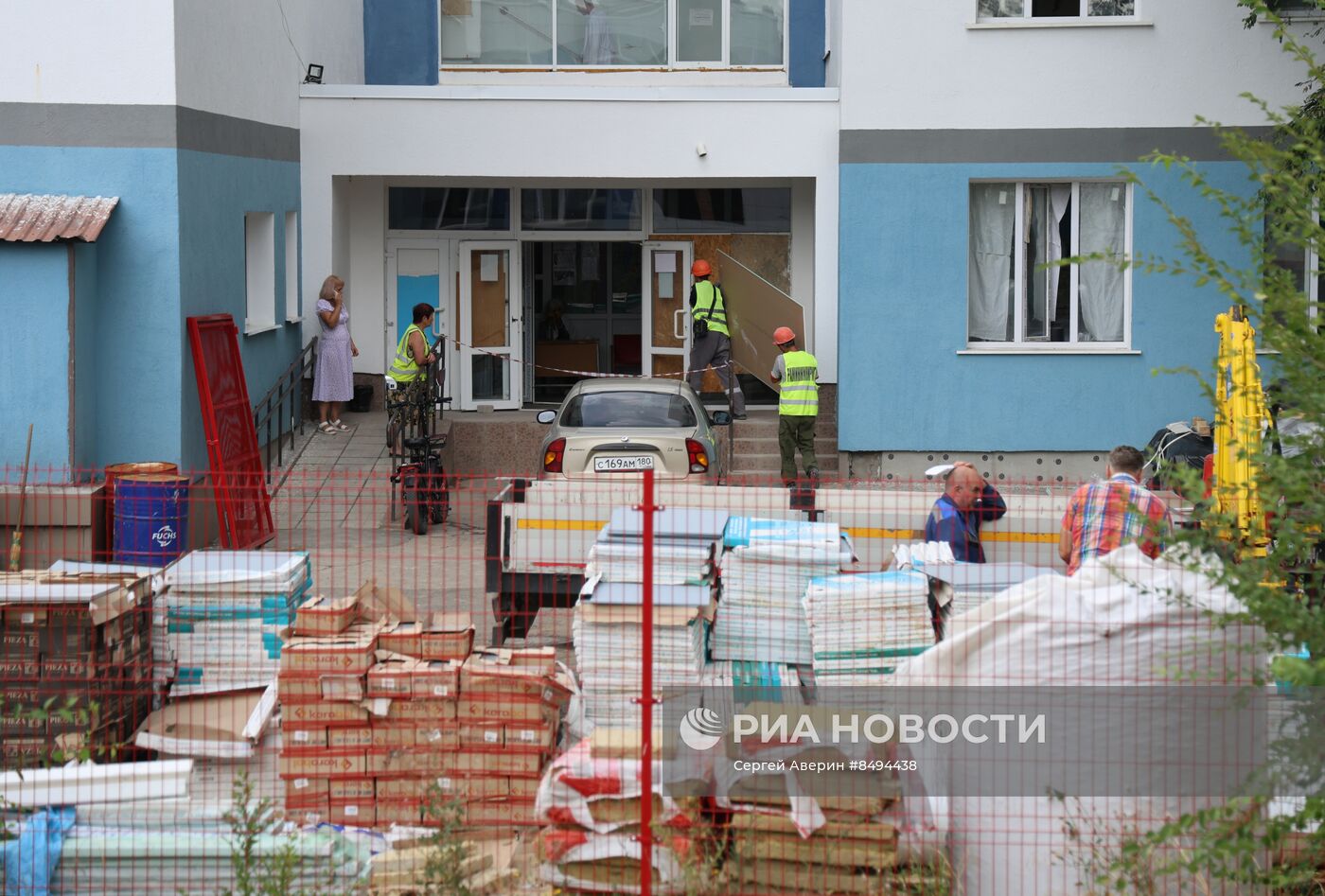 Строительство новой больницы в Мариуполе | РИА Новости Медиабанк