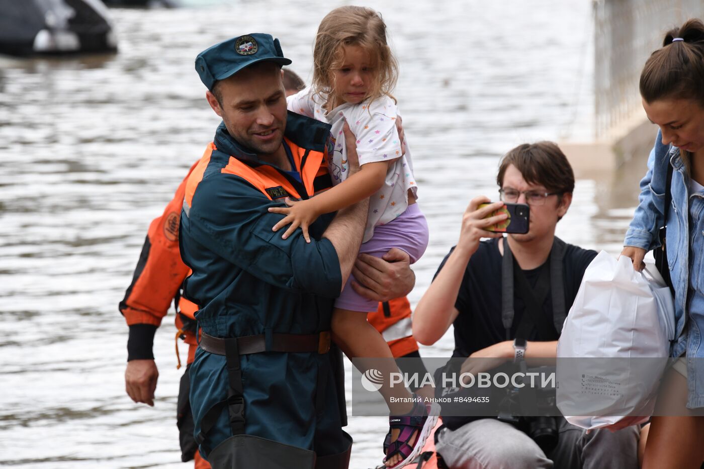 Подтопления из-за дождей в Уссурийске