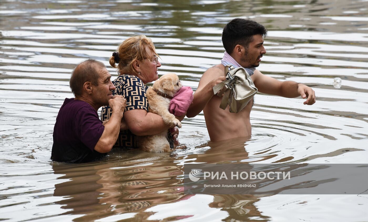 Подтопления из-за дождей в Уссурийске