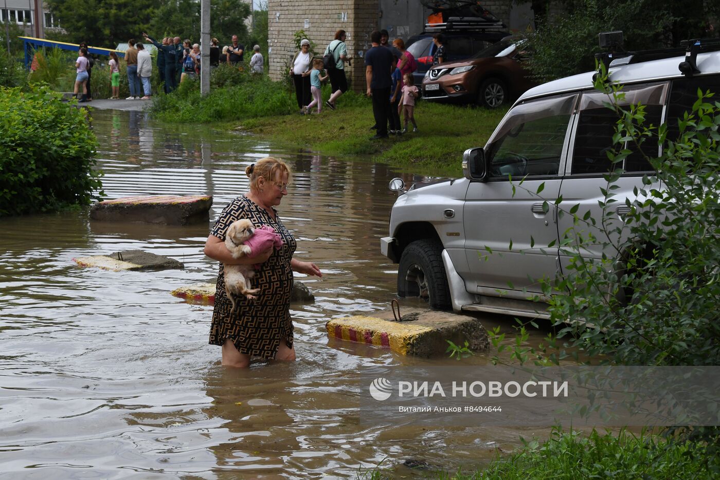 Подтопления из-за дождей в Уссурийске