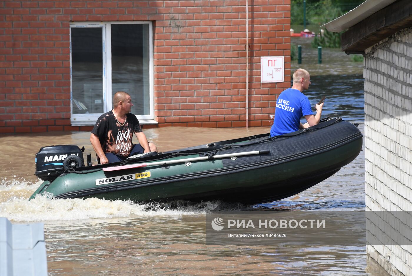 Подтопления из-за дождей в Уссурийске