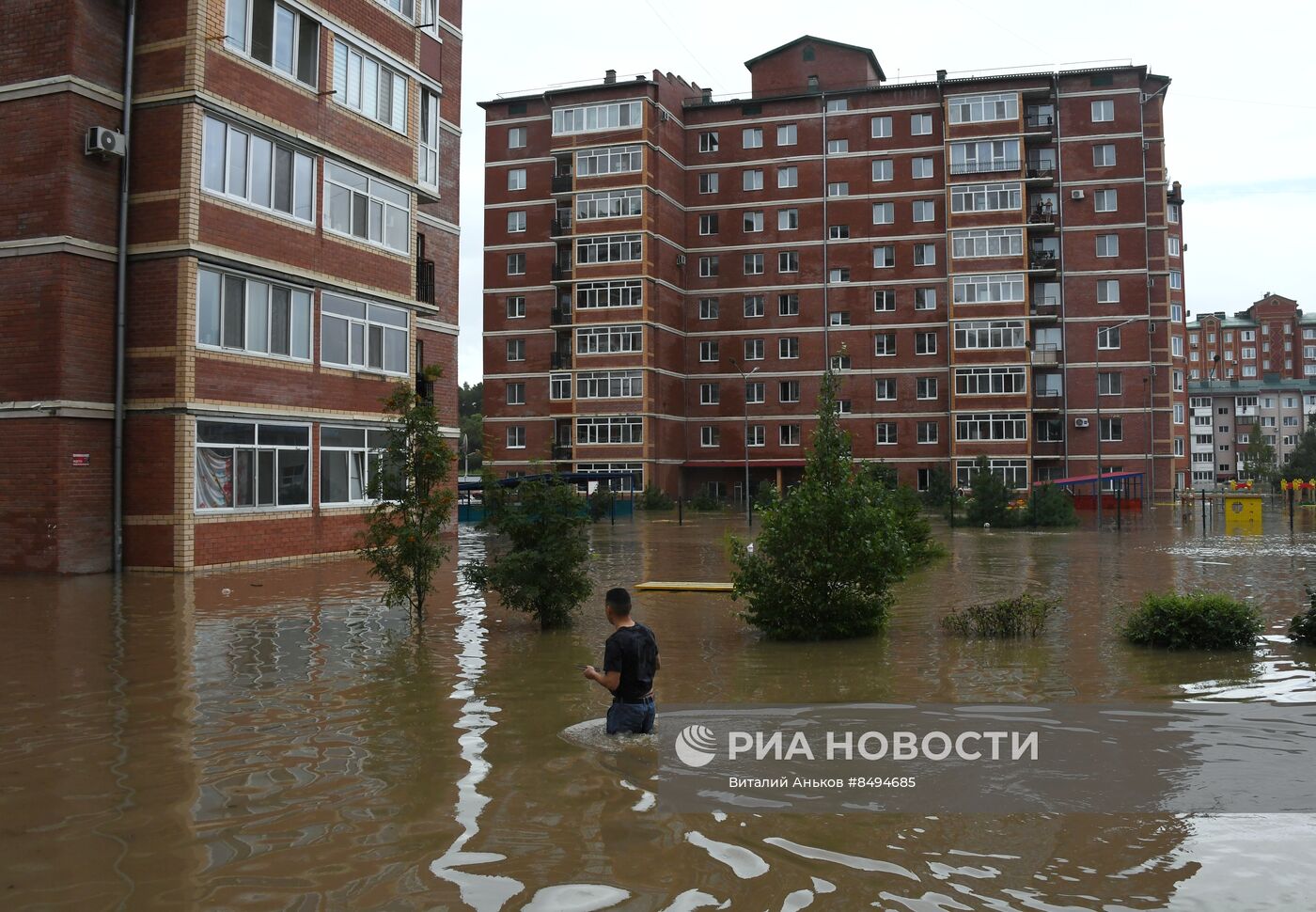 Подтопления из-за дождей в Уссурийске