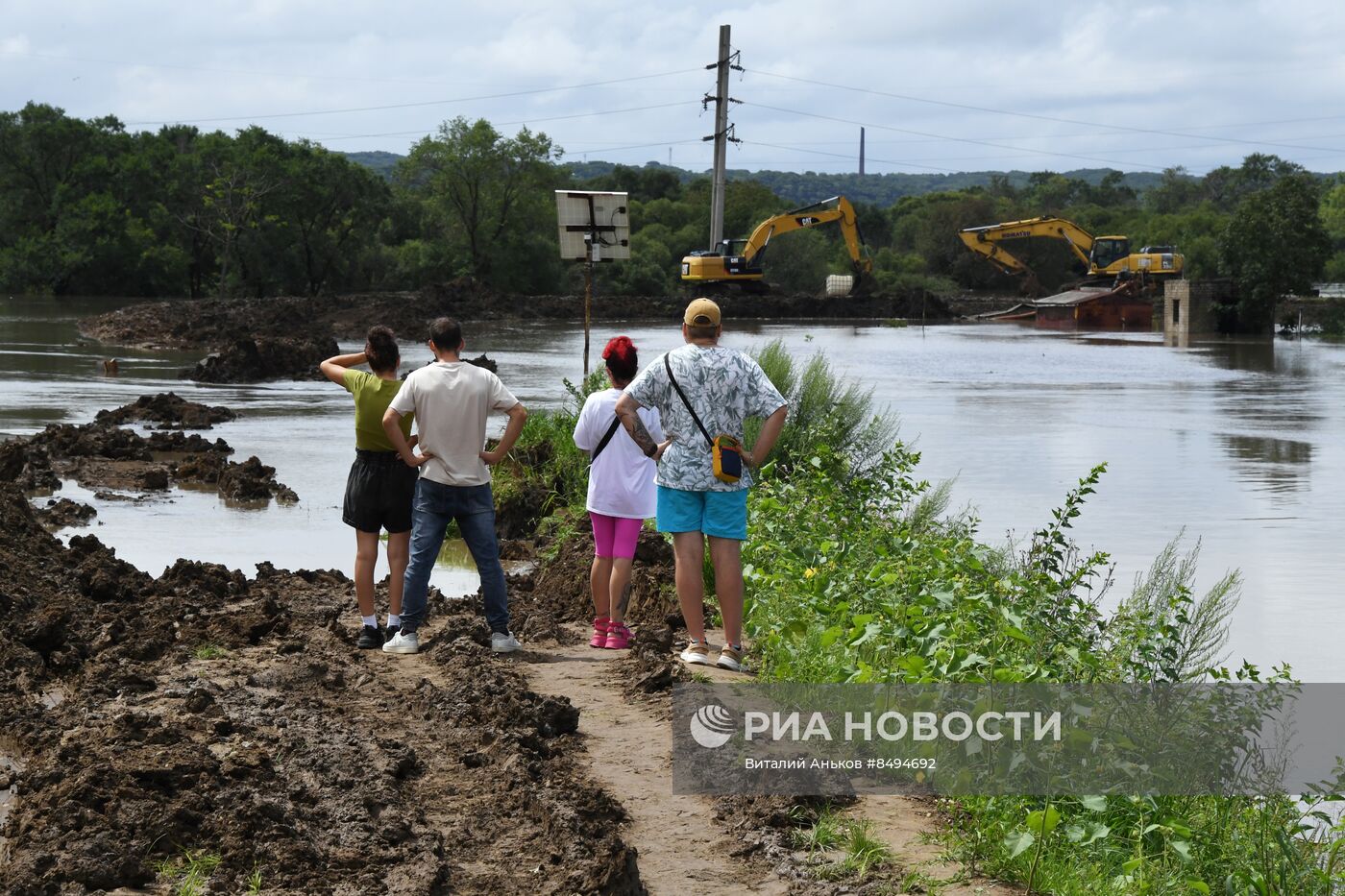 Подтопления из-за дождей в Уссурийске