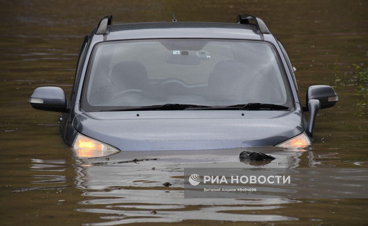 Подтопления из-за дождей в Уссурийске