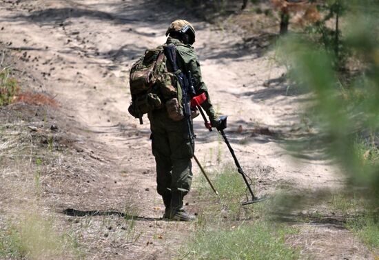 Работа инженерных подразделений ЦВО на Краснолиманском направлении