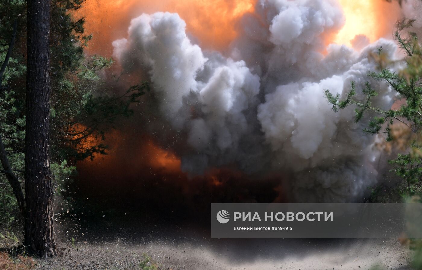 Работа инженерных подразделений ЦВО на Краснолиманском направлении