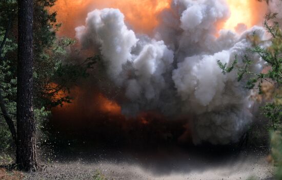 Работа инженерных подразделений ЦВО на Краснолиманском направлении