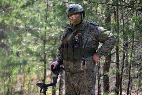 Работа инженерных подразделений ЦВО на Краснолиманском направлении