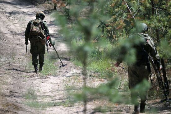 Работа инженерных подразделений ЦВО на Краснолиманском направлении