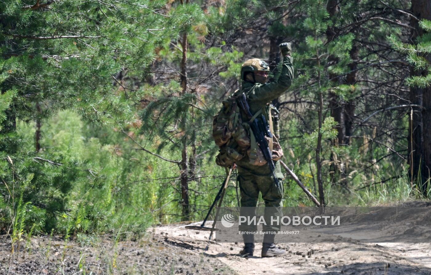 Работа инженерных подразделений ЦВО на Краснолиманском направлении
