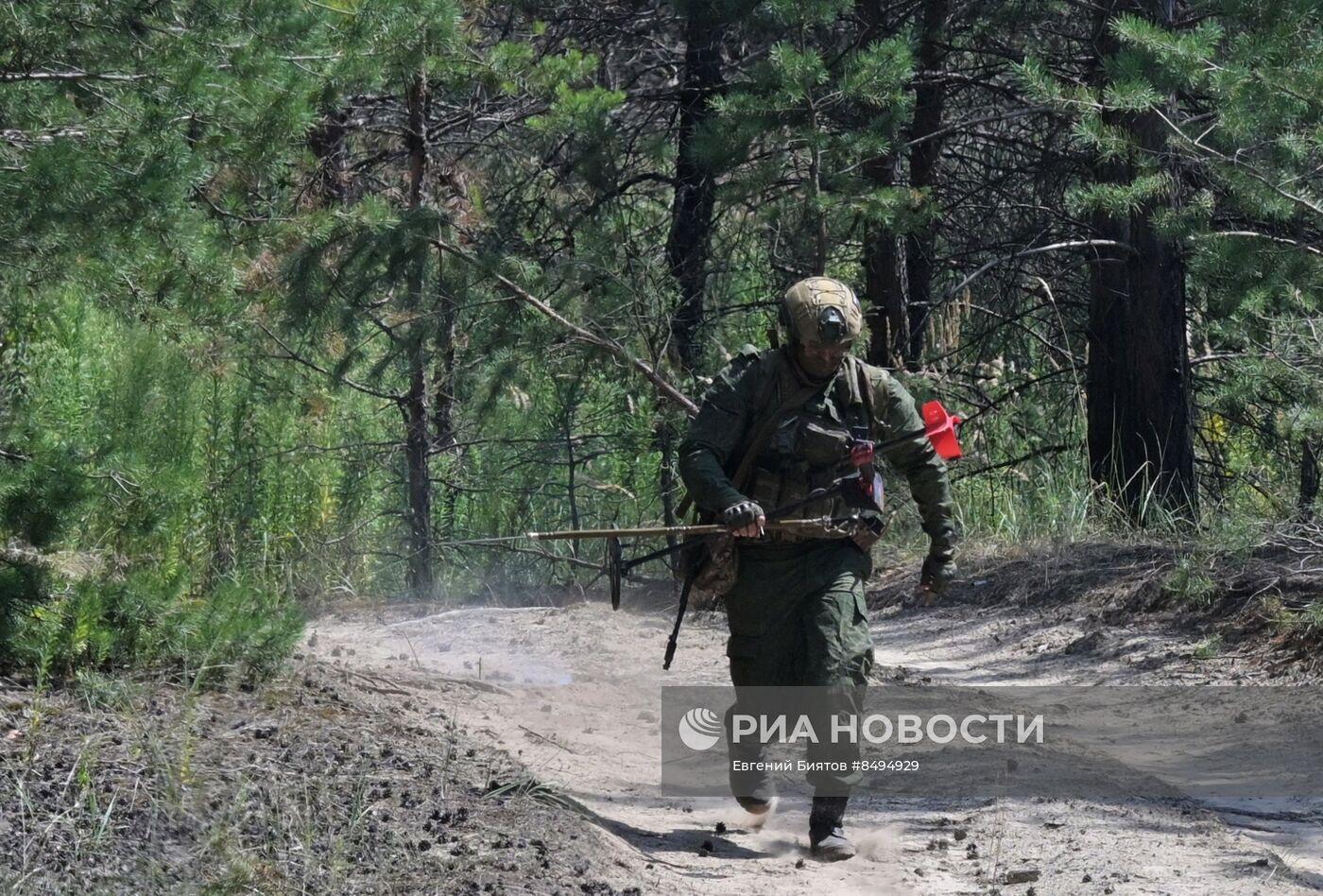 Работа инженерных подразделений ЦВО на Краснолиманском направлении