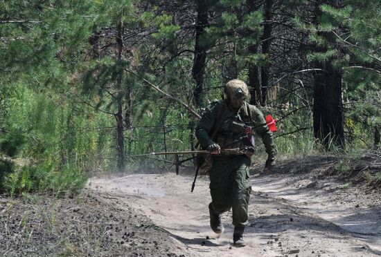 Работа инженерных подразделений ЦВО на Краснолиманском направлении