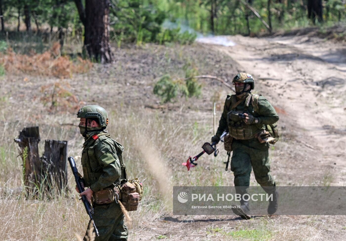 Работа инженерных подразделений ЦВО на Краснолиманском направлении