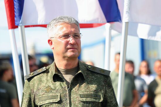 Врио главы ДНР Д. Пушилин посетил стройплощадки Нахимовского училища и больницы ФМБА