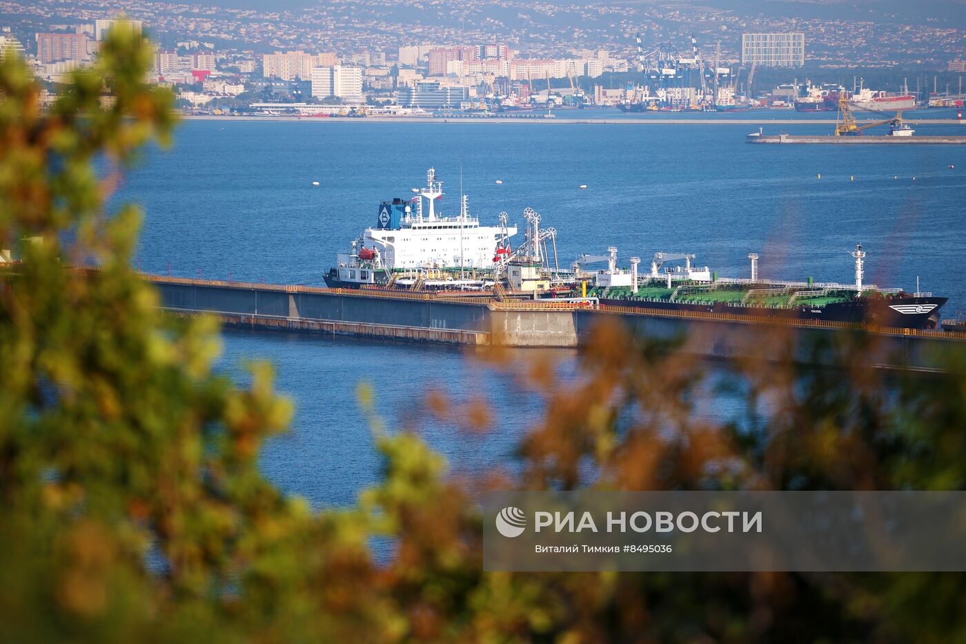 Работа грузового порта Новороссийска