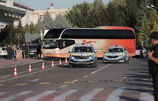 Вылет высланных российских дипломатов из Кишинева 