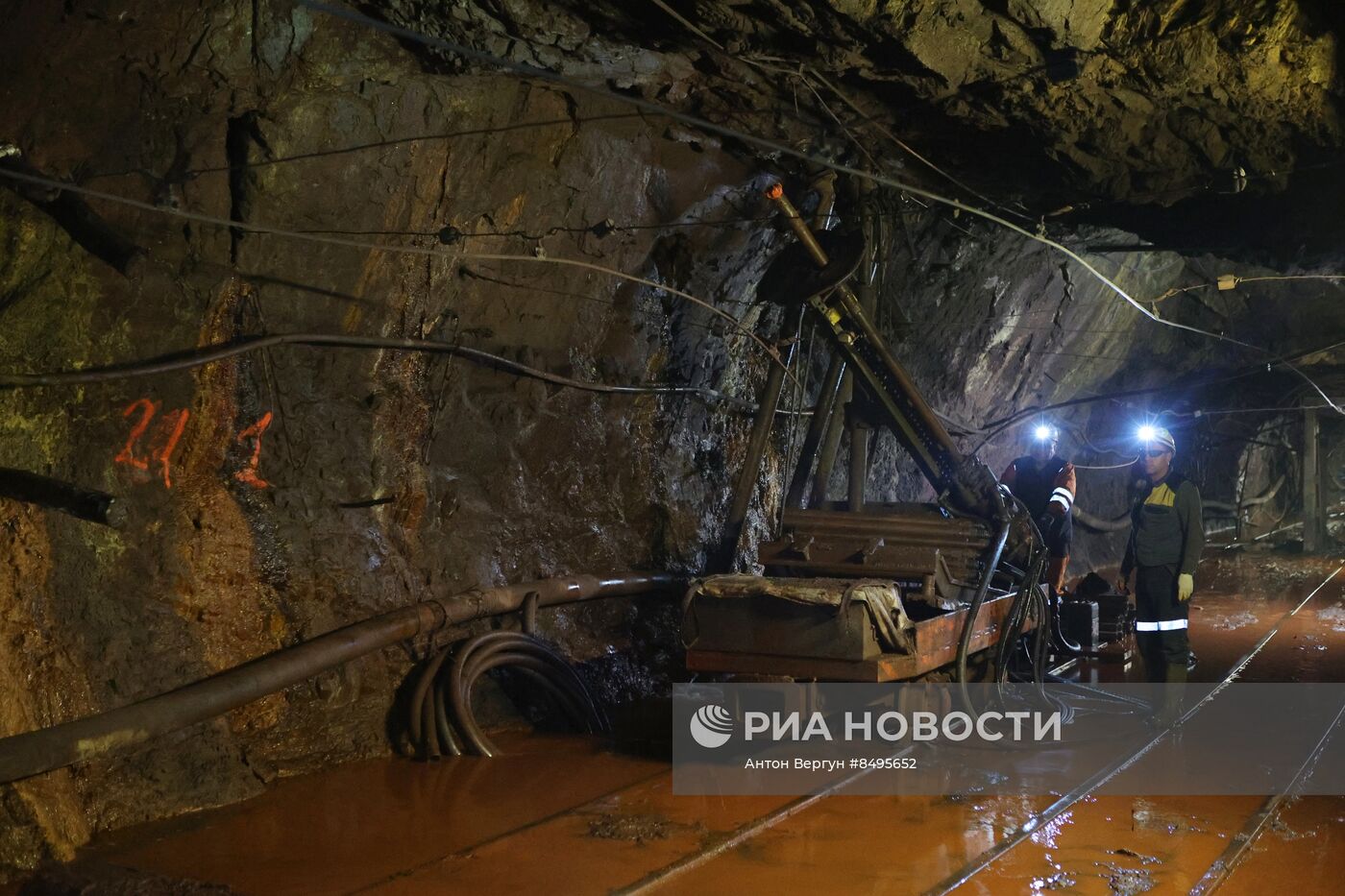 Работа на шахте Яковлевского ГОКа