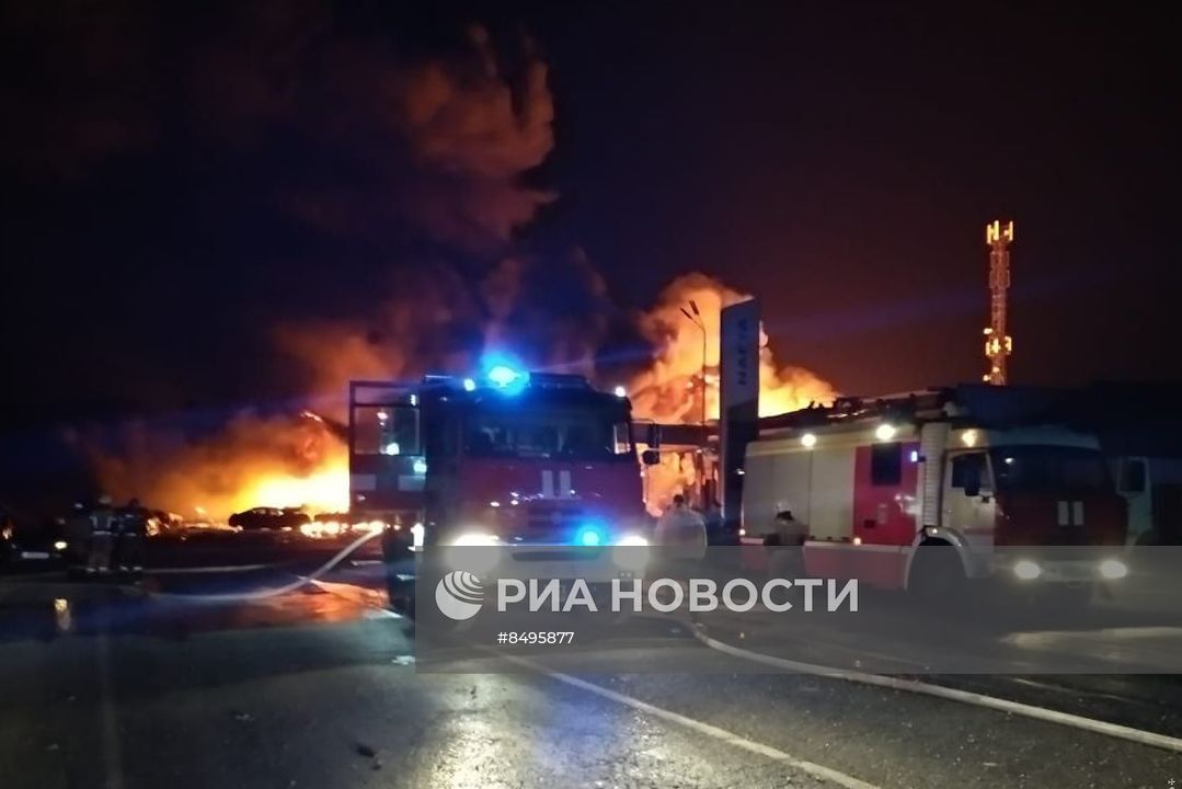 Взрыв в здании автосервиса в Махачкале