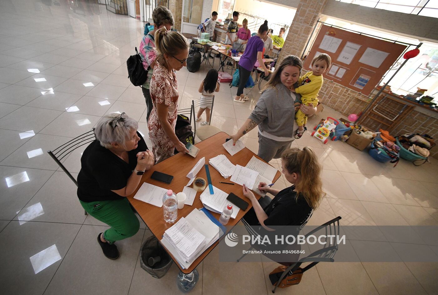 Сбор гуманитарной помощи пострадавшим от наводнения в Уссурийске