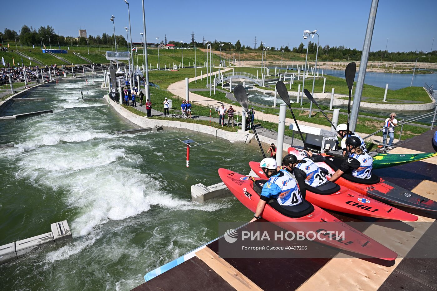 Открытие канала гребного слалома в Подмосковье