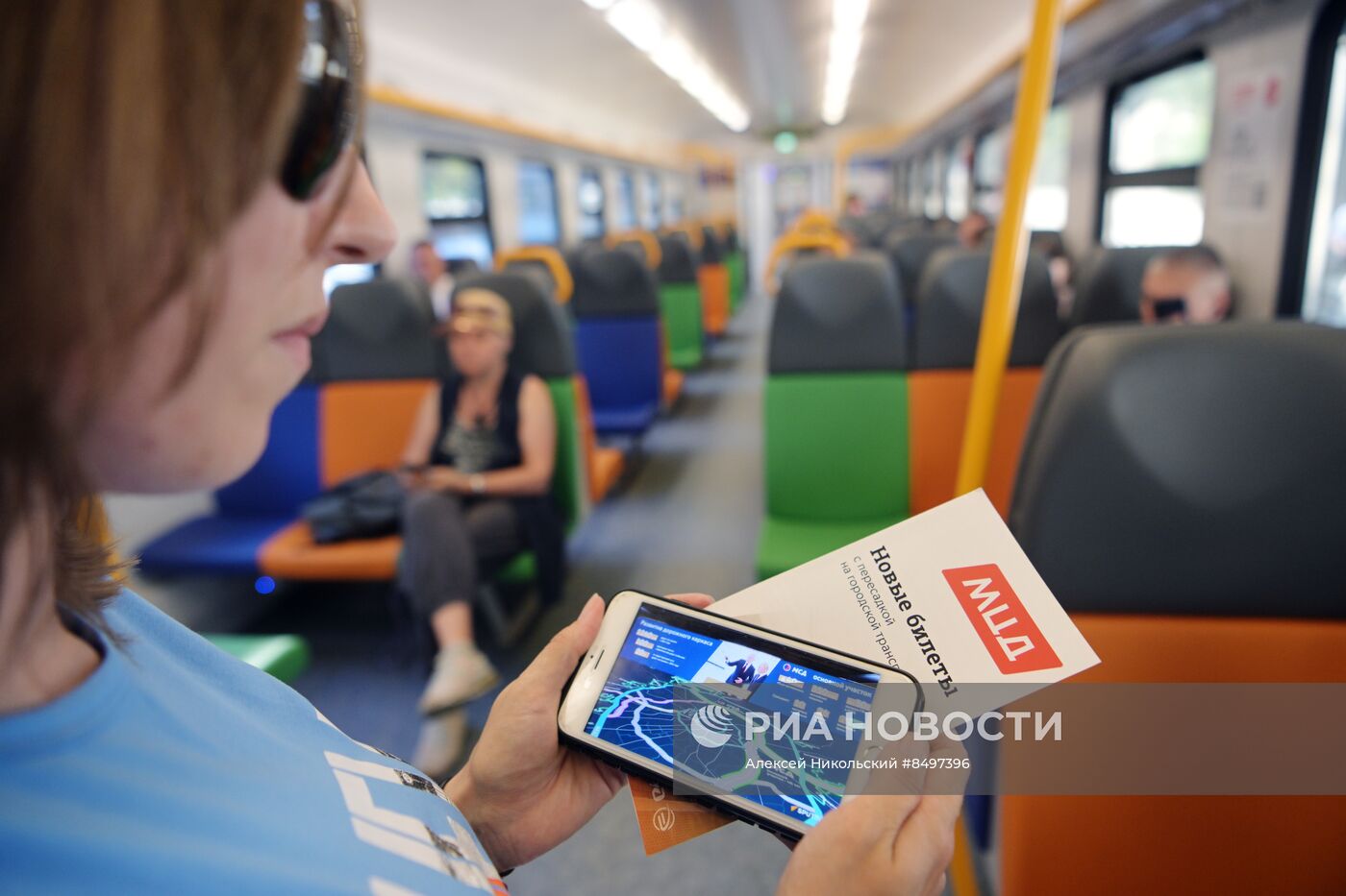 Президент РФ В. Путин принял участие в церемонии запуска пассажирского движения по МЦД-3