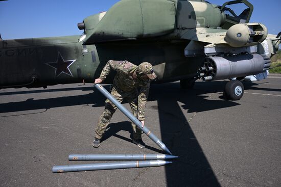 Работа летного и технического состава ударной авиации и поисково-спасательной службы в зоне проведения СВО