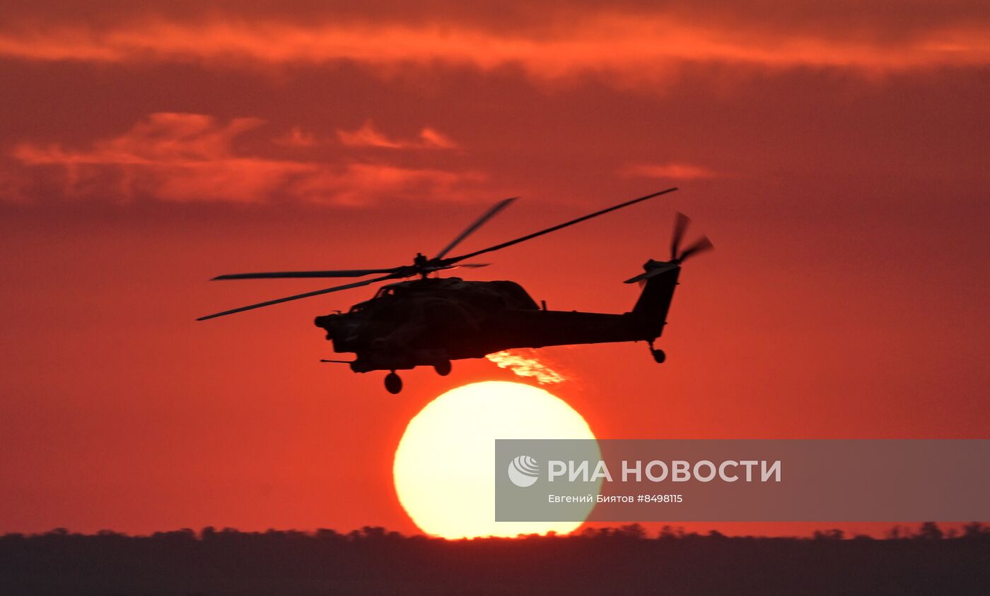 Работа летного и технического состава ударной авиации и поисково-спасательной службы в зоне проведения СВО