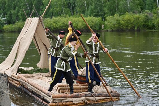 Исторический сплав отряда Бекетова в честь 370-летия  Забайкалья