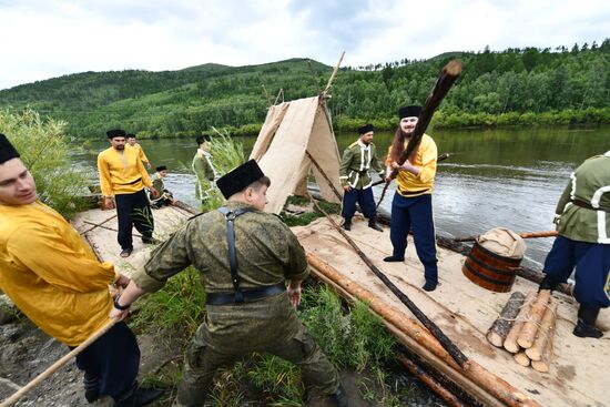 Исторический сплав отряда Бекетова в честь 370-летия  Забайкалья