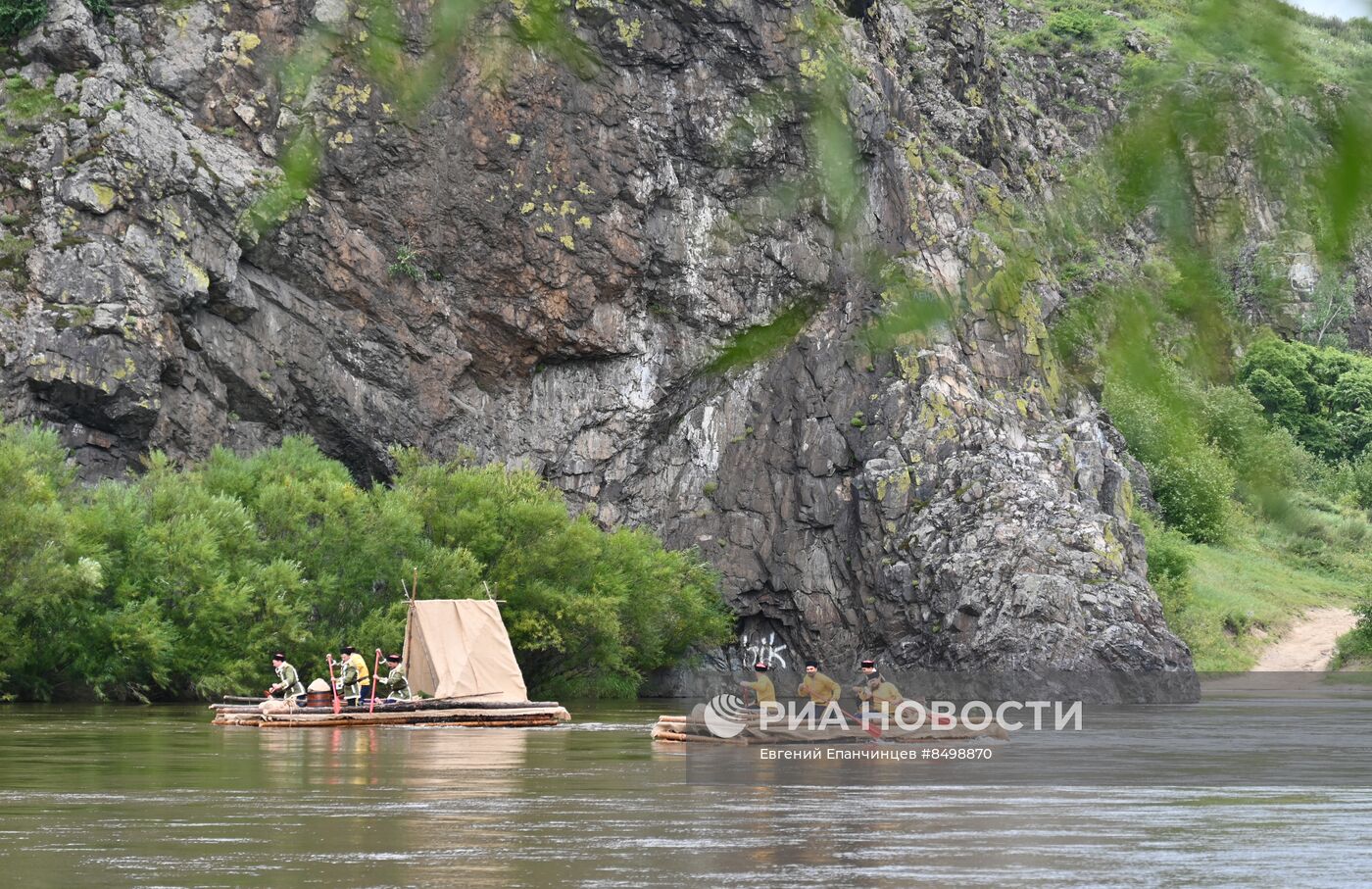 Исторический сплав отряда Бекетова в честь 370-летия  Забайкалья