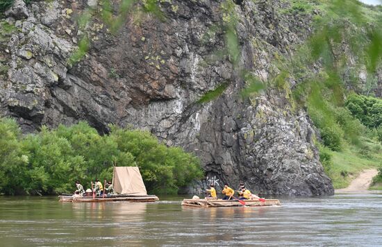 Исторический сплав отряда Бекетова в честь 370-летия  Забайкалья