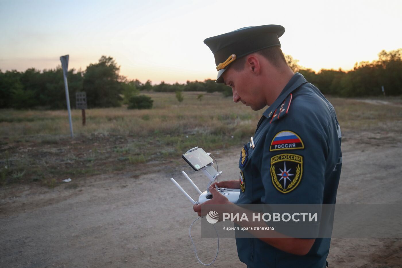 Лесной пожар в Волгоградской области