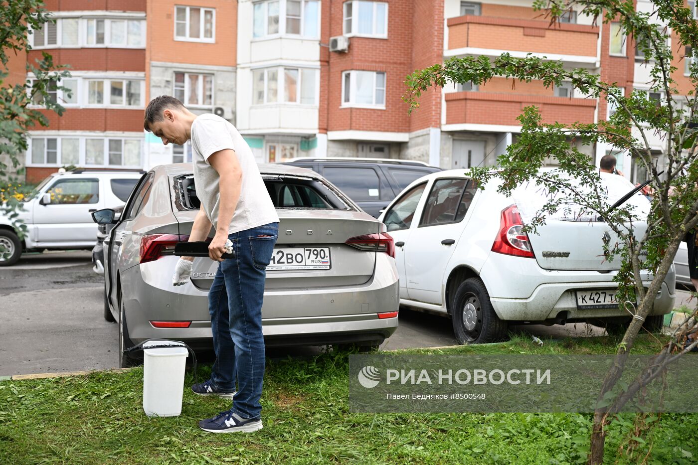 Беспилотник упал в Красногорске 