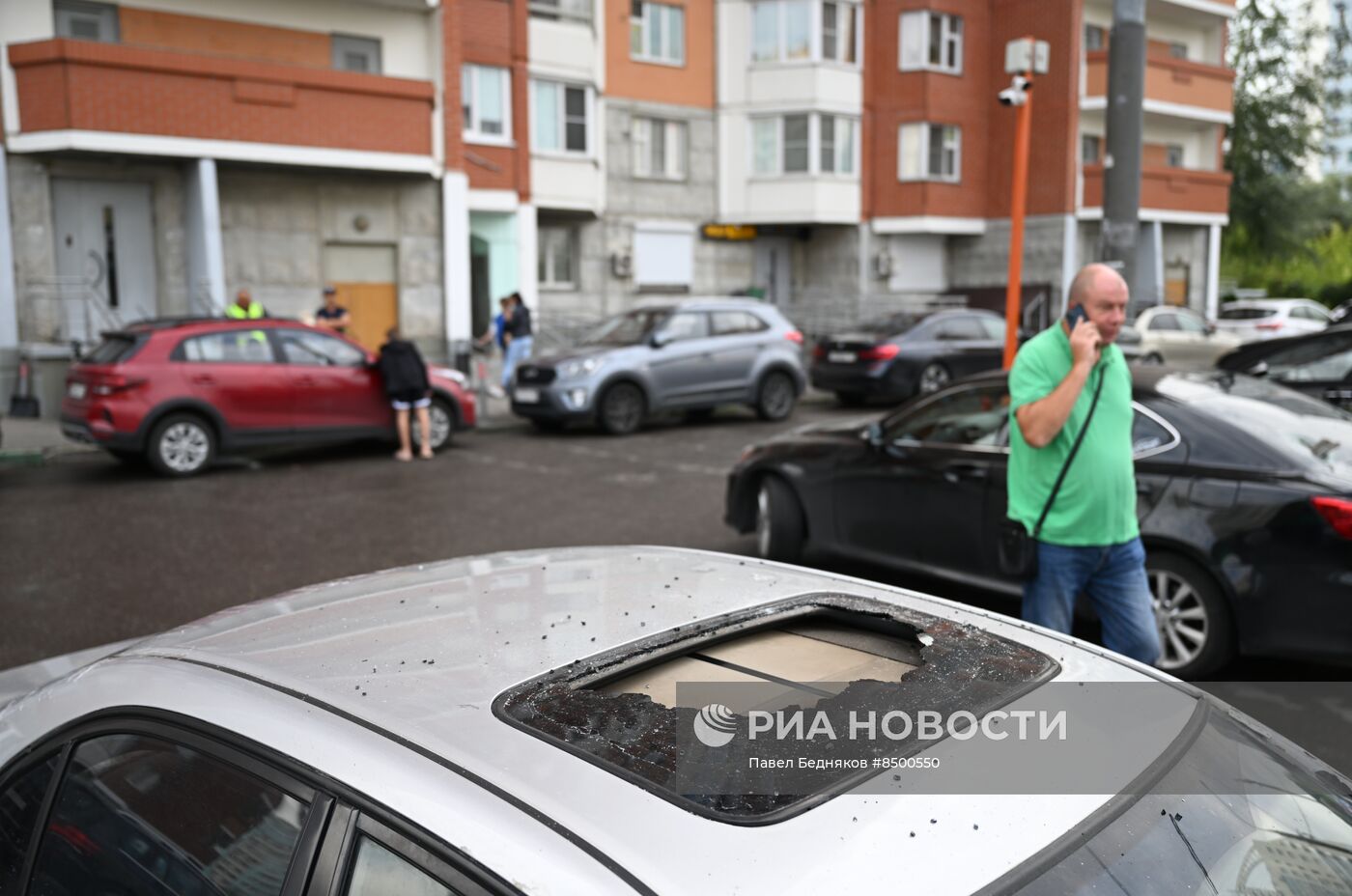 Беспилотник упал в Красногорске 