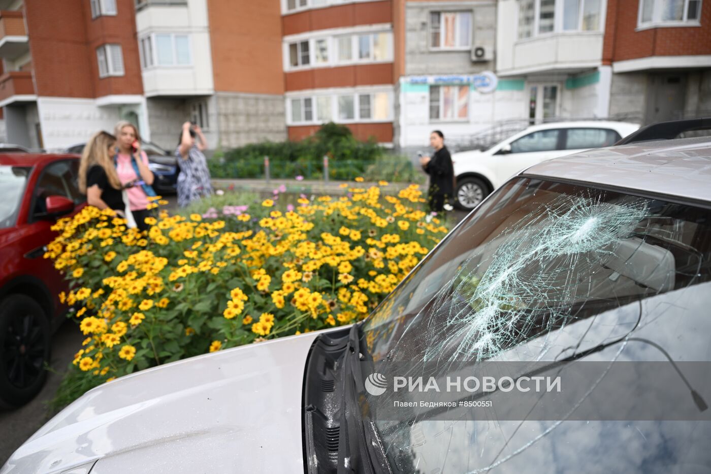 Беспилотник упал в Красногорске 