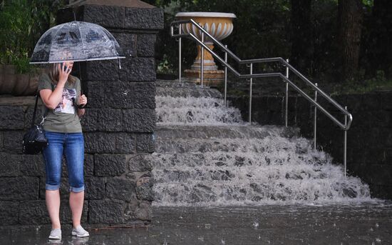 Ливень во Владивостоке
