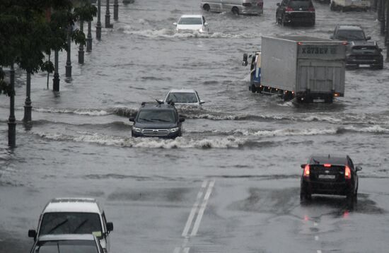 Ливень во Владивостоке