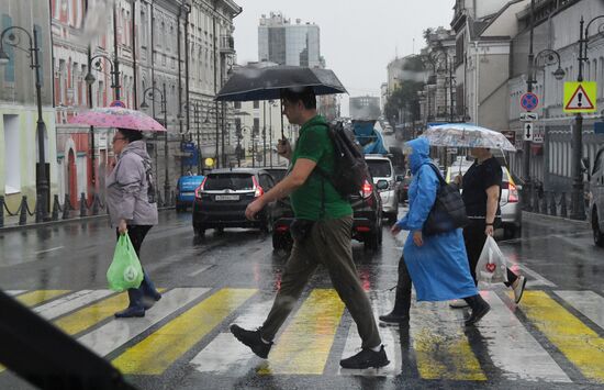 Ливень во Владивостоке