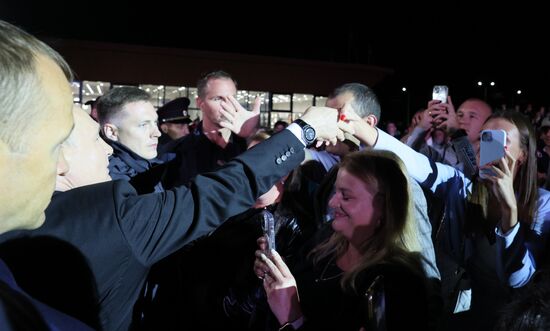 Президент РФ В. Путин принял участие в праздновании 80-летия победы в Курской битве