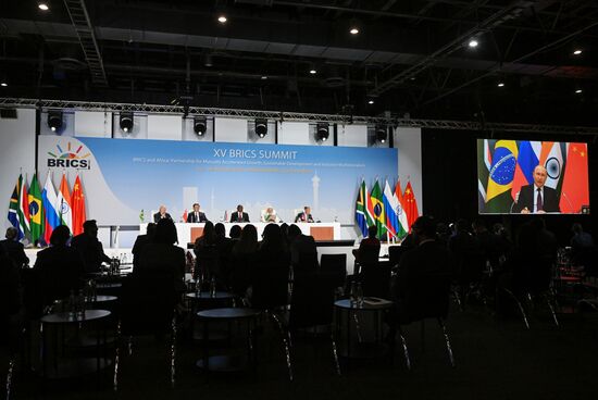 Президент РФ В. Путин принял участие в работе саммита БРИКС