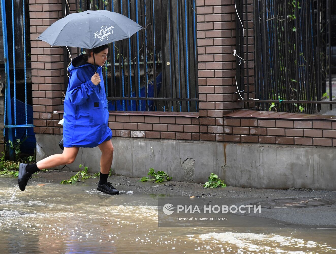 Сильный ливень вновь накрыл Приморье