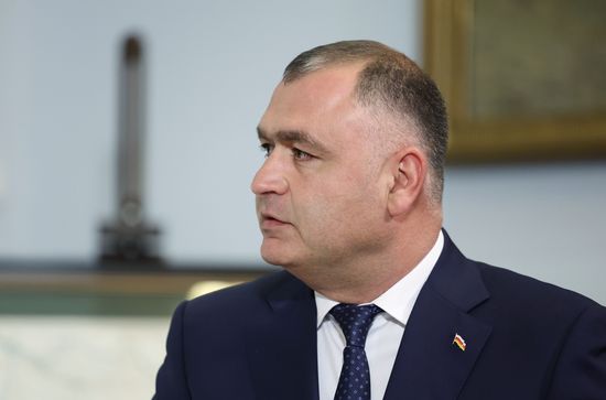 Встреча зампреда Совбеза РФ Д. Медведева с президентом Абхазии А. Бжанией и президентом Южной Осетии А. Гаглоевым