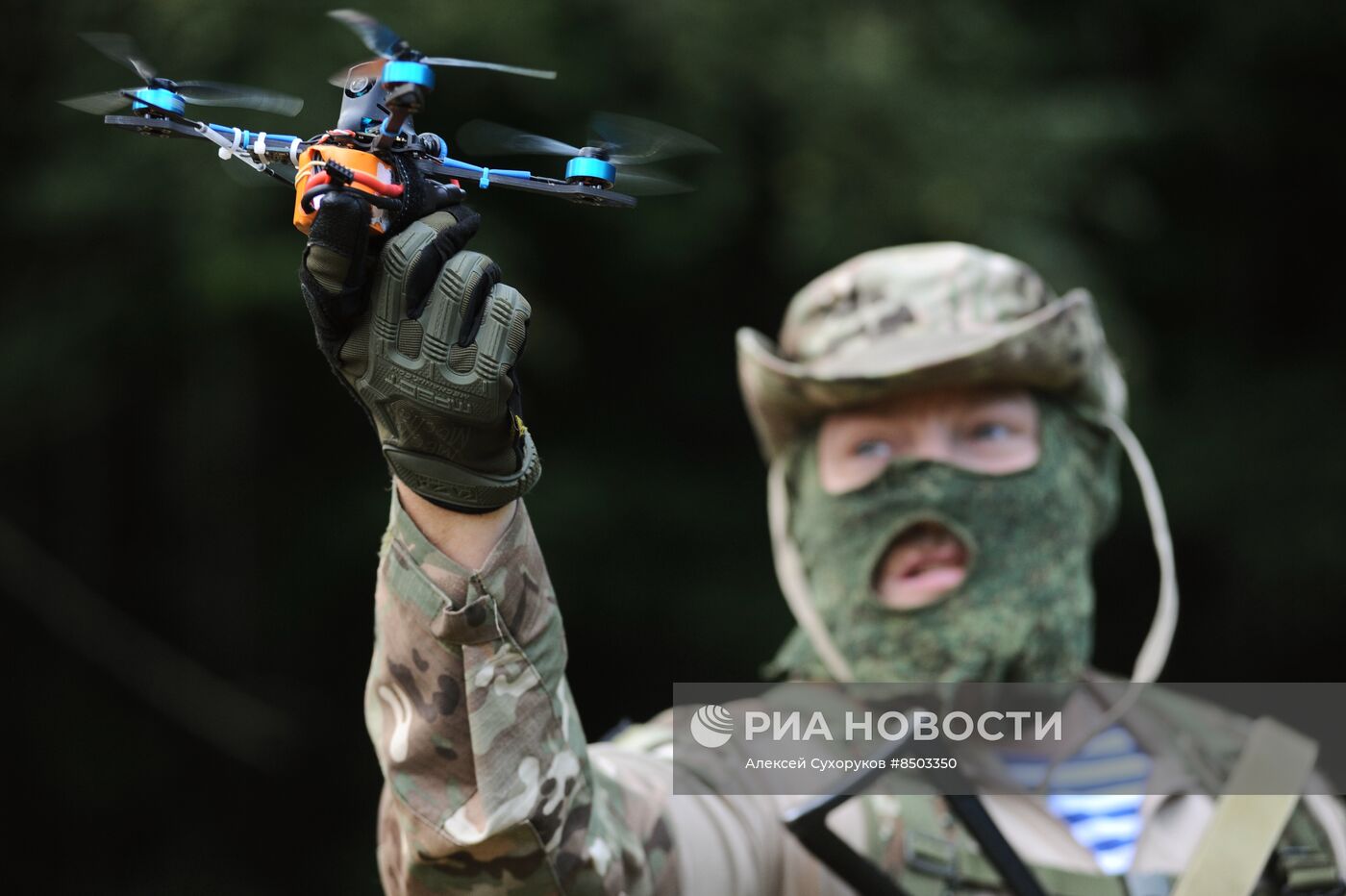 Испытания боевых дронов военнослужащими в Тамбовской области