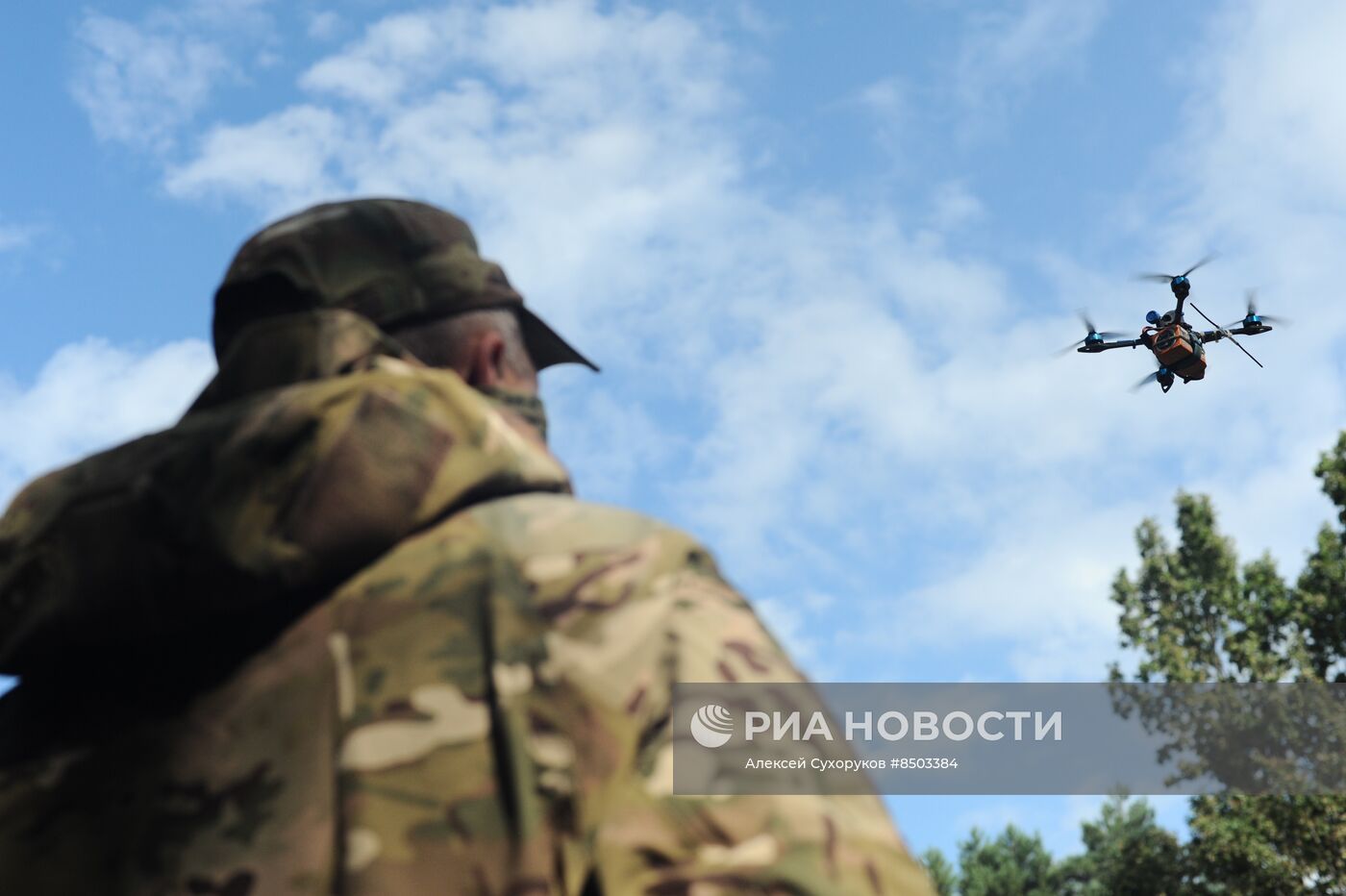 Испытания боевых дронов военнослужащими в Тамбовской области