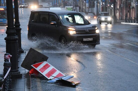 Владивосток накрыл очередной циклон