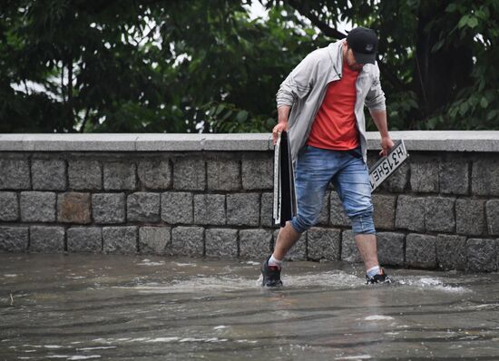 Владивосток накрыл очередной циклон